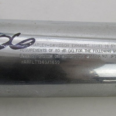 Harley Davidson OEM Chrome Right Side Slashdown Slip on Muffler Tourin