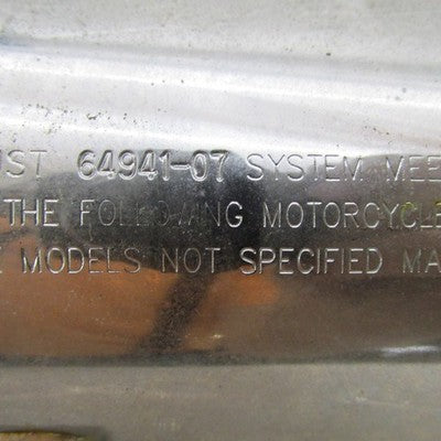 Harley Davidson OEM Chrome Exhaust Muffler Slip-Ons DYNA 64941-07