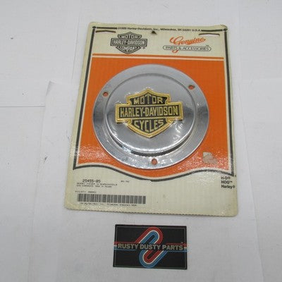 Harley-Davidson Genuine NOS Bar & Shield Primary Derby Cover Medallion