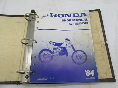 Honda Official Factory 1984 CR250R Shop Service Manual Book