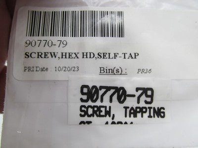 Lot of 9 Harley Davidson Genuine NOS Tapping Screw 90770-79