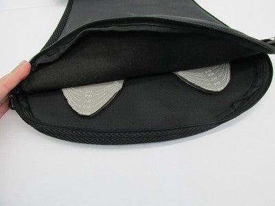 Motorcycle Padded Solo Seat Cover 13" x 12" Black Mesh