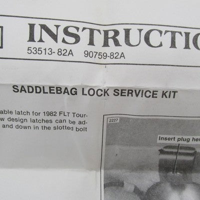 Harley-Davidson OEM 82 FLT Tour-Pak Saddlebag Lock Service Kit 53513-8