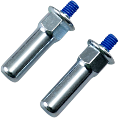 Drag Specialties Footrest Wear Pegs 1-1/2" Blue Silver 1620-1842