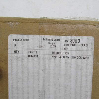 Polaris OEM NOS 12V 12AH 210CCA Victory Indian AGM Battery 4014770