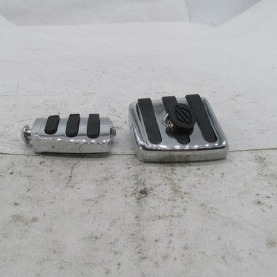 Harley Davidson OEM Chrome Rubber Brake + Shifter Pads Set 42476-95 34
