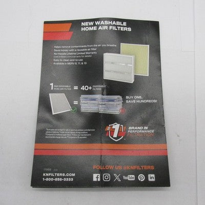 K&N NIB '99-'15 Harley V-Twin Performance Air Filter HD-1499