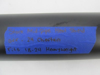 Indian Chieftain 18-24 Stock Black Exhaust Mid Pipe Heat Shield 126253