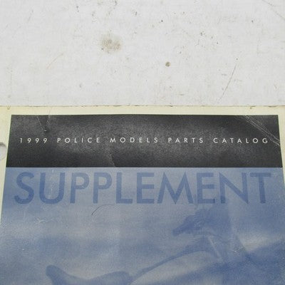 Harley-Davidson Official 1999 Police Models Parts Catalog Supplement 9