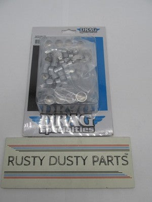 Drag Specialties NOS Deluxe Complete Bolt Cover Kit for Harley, Chrome