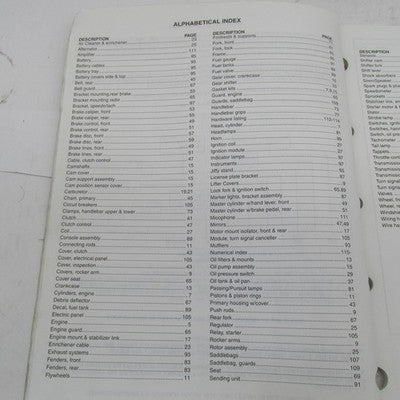 Harley-Davidson Official Factory 2004 Dyna Police Models Parts Catalog