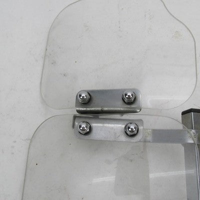 Pair of Baker Built Air Wings VTG Harley 13x6" Clear Wind Deflectors w