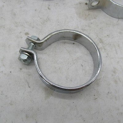 Mixed Lot of Harley Davidson Chrome Exhaust Clamps Hardware