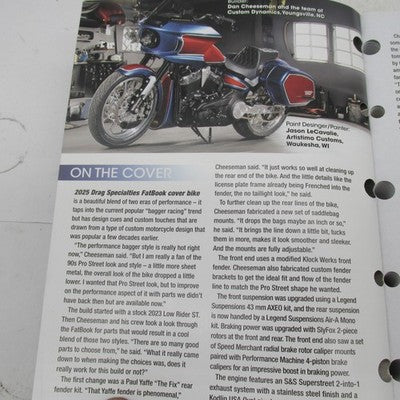Drag Specialties Fat Book 2025 Parts Catalog Official Manual 9901-3509