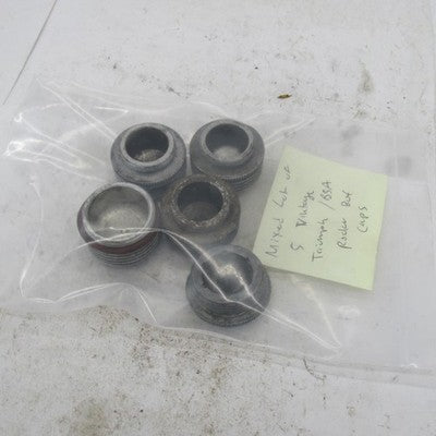 Mixed Lot of 5 Vintage Original Triumph BSA Rocker Box Caps