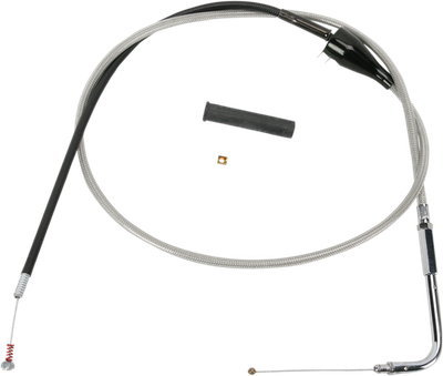 Drag Specialties Alternative Length Braided Idle Cable 49in.