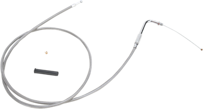 Drag Specialties Alternative Length Braided Throttle Cable 52in.