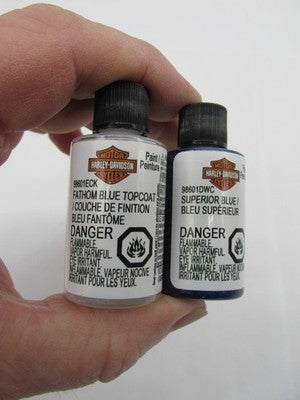Harley Davidson Genuine NOS Touch Up Paint Kit Fathom Blue Topcoat 986