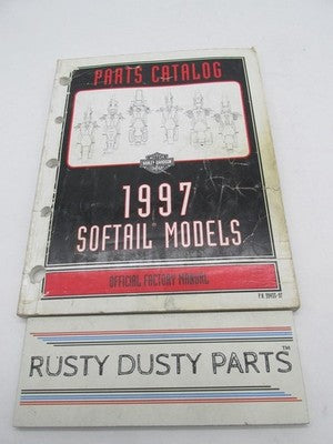 Harley-Davidson Official Factory 1997 Softail Model Parts Catalog 99455-97