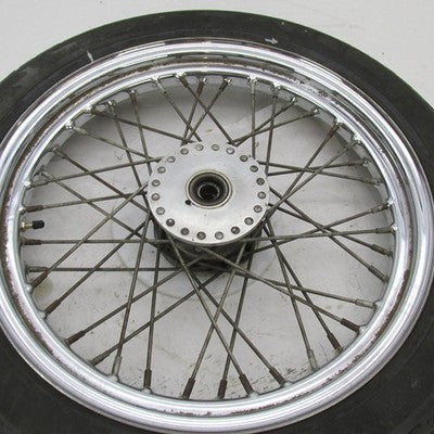 Harley OEM 40-Spoke 19" Dual Disc Front Wheel w/ Dunlop Tire D401F 436