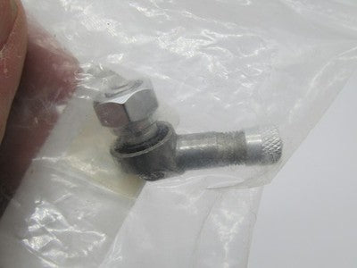 K&L Supply 32-2978 Valve Stem Base, 8mm - 90D Bend - Silver Aluminum