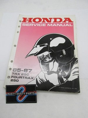 Honda Official Factory 1985-1987 TRX 250 Fourtrax 250 ATV Service Manu