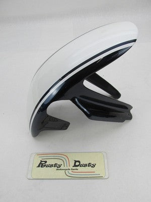 Buell Harley Thunderbolt S3 White & Blue Front Fender Racing Stripes