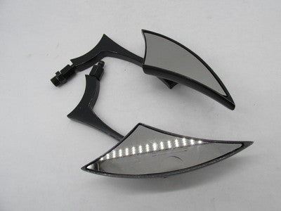 Pair of Harley-Davidson Black Mini Custom Chopper Side Mirrors
