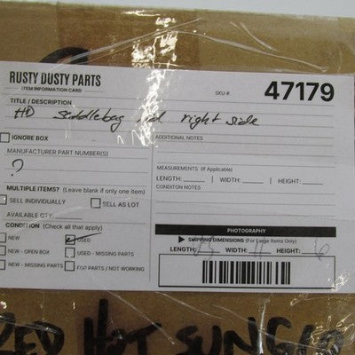 Harley Davidson OEM 93-13 Touring Right Saddlebag Lid Burgundy Maroon