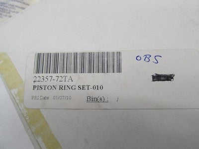 Harley-Davidson Genuine NOS Piston Ring Set +.010 22357-72TA