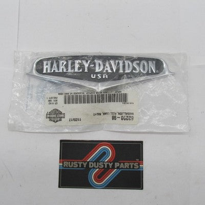 Harley-Davidson Genuine NOS Right Side Fuel Tank V-Logo Metal Medallio