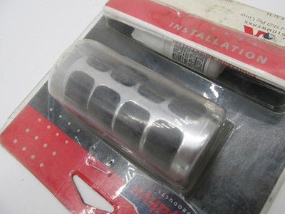 Kuryakyn NOS 8851 Round Shift Peg Cover, Chrome/Black Kustomwerks 1440