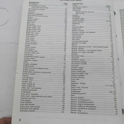 Harley Davidson Genuine 2005 FLHTCSE2 Model Parts Catalog 99428-05