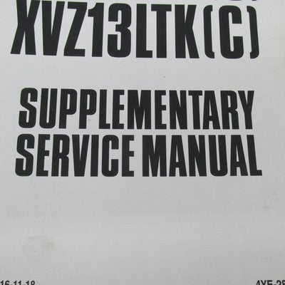 Yamaha XVZ13ATK(C) XVZ13LTK(C) Supplementary Service Manual LIT-11616-
