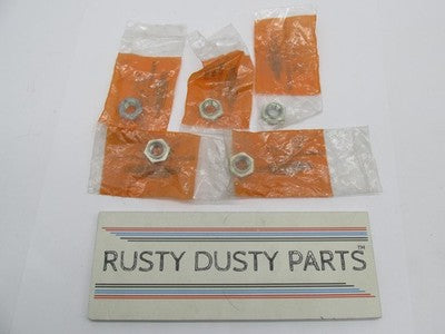 Lot of 5 Harley Davidson OEM NOS Aermacchi SX 175 Rear Brake Stay Nut