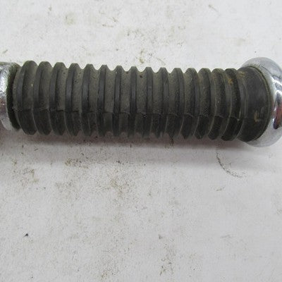 Harley Stock Passenger Ribbed Rubber Highway Footpeg w/ 3" Chrome Exte