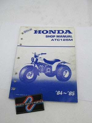 Honda Official Factory 1984-1985 ATC125M Trike Three Wheeler Service S