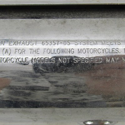 Pair of Harley OEM 05-06 Softail FLSTN Chrome Mufflers 65357-05 65358-