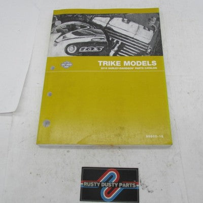 Harley Davidson Official Factory 2015 Trike Models Parts Catalog 99602