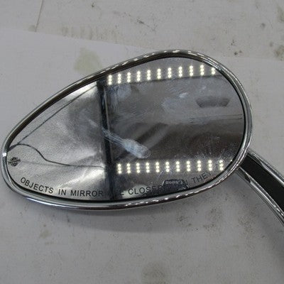Harley OEM Left Mirror LED Running Light Turn Signal Smoke Chrome 9205