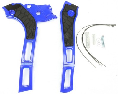 Acerbis X-Grip Frame Guards Blue/Black 2464741034