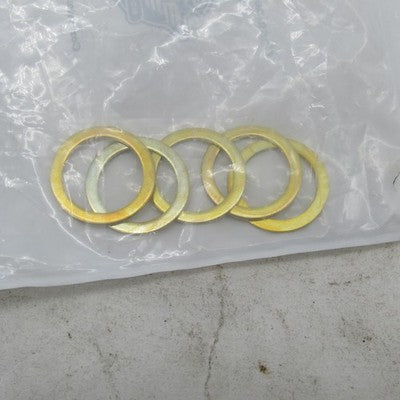 Lot of 5 Harley-Davidson OEM Zinc-Plated Flat Washers 6762D