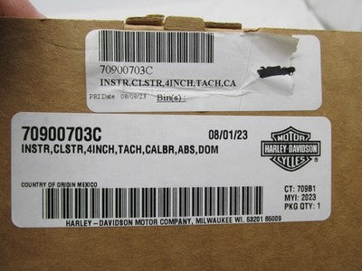 Harley Genuine OEM NOS 4" Speedometer/Tachometer Instrument Cluster 70