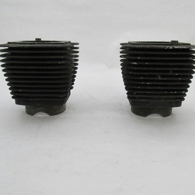 Pair of S&S Cycle Harley 84-99 EVO Big Twin 80" Black Cylinders 3.6" B