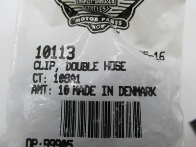 Lot of 6 Harley Davidson Genuine NOS Double Hose Clip 10113