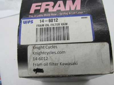 Fram New Motorcycle Cartridge Style Oil Filter CH6012