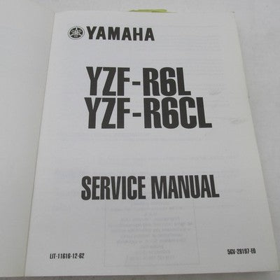 Yamaha YZF-R6L, YZF-R6CL Service Manual Guide LIT-11616-12-62 5GV-2819