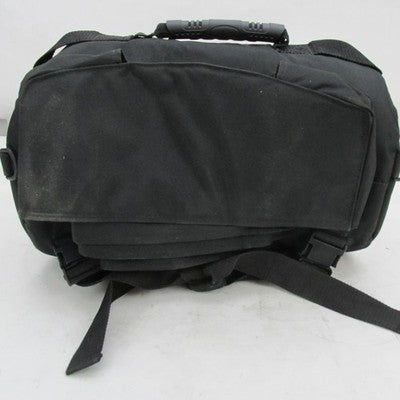 Harley-Davidson by SAC Black Canvas Sissy Bar Bag Barrel Duffel 15"x8"