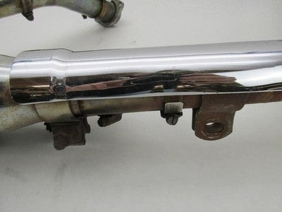Harley-Davidson OEM Dyna Chrome Exhaust System w/ Slash Cut Mufflers a