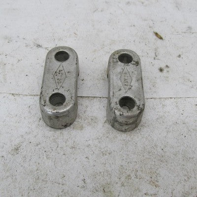 Pair of Vintage Betor Genuine  Handlebar Mounts Clamps Bars Triumph BS